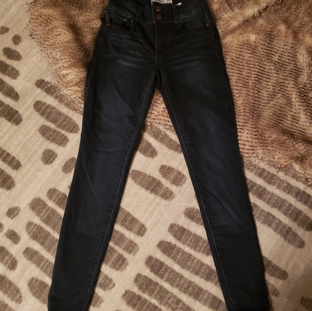 Dark blue skinny jeans